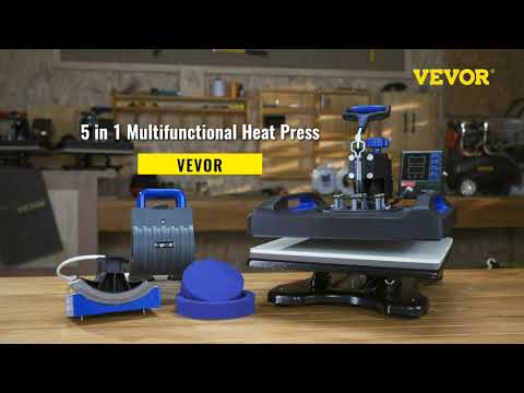 Vevor Heat Press Machine Sublimation Machine 15 X 15 Inch 5 In 1 Heat Press Set