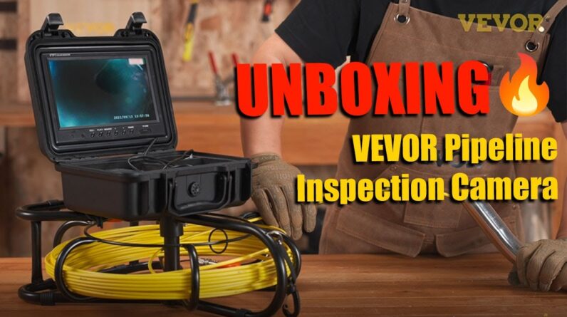 VEVOR UNBOXING | 98.4 FT Cable Pipeline Inspection Camera